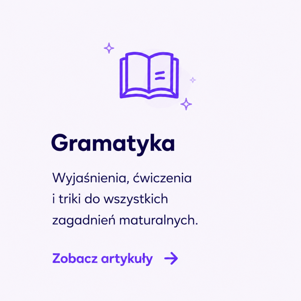 angielska gramatyka dla maturzystów